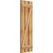 Ekena Millwork Spaced Board-n-Batten Shutters w/Z-Bar, Rough Sawn Western Red Cedar, 17 1/8W x 52H, PR RBS06Z17X052RWR - alternate 2